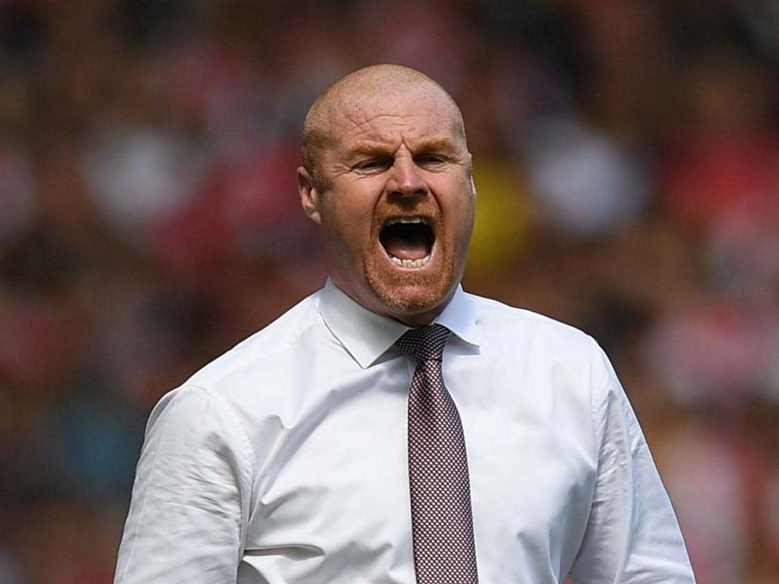 Dyche was unhappy after Burnley lost at Arsenal: AFP/Getty