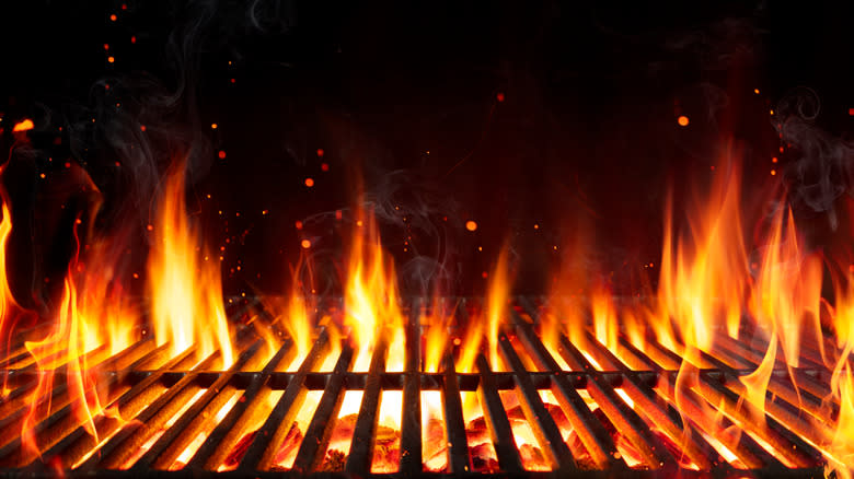 flaming grill