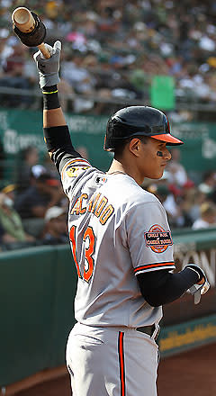 Baltimore Orioles Nick Markakis talks about seeing Brian Roberts