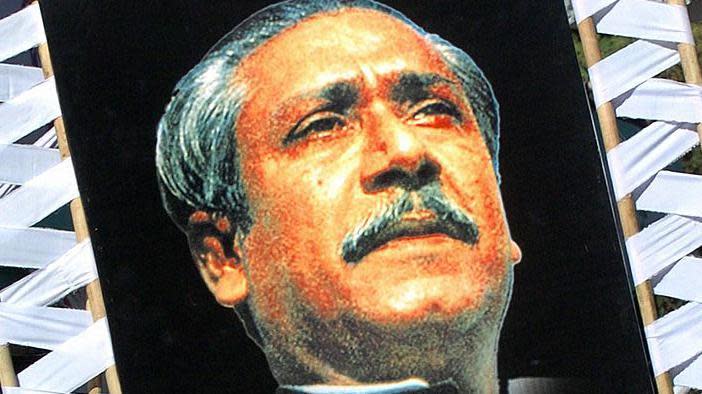 Retrato de Sheikh Mujibur Rahman