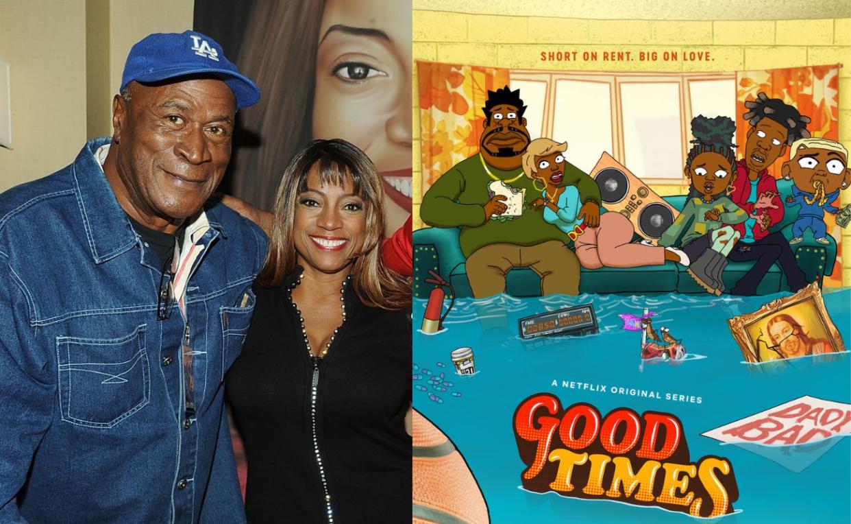 ‘Good Times’ Original Stars John Amos And BernNadette Stanis Respond To Reactions To Animated Netflix Reboot Trailer | Photo: Getty Images/Netflix