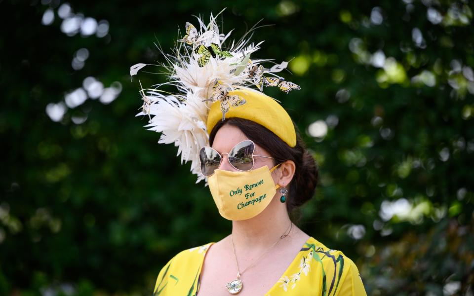 Race-goer Anna Gilder at Ascot Racecourse on June 15 2021 - Leon Neal/Getty Images