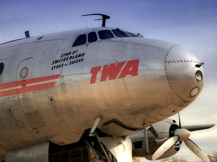 Vintage TWA aircraft