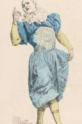 A clown in blue, 1889.