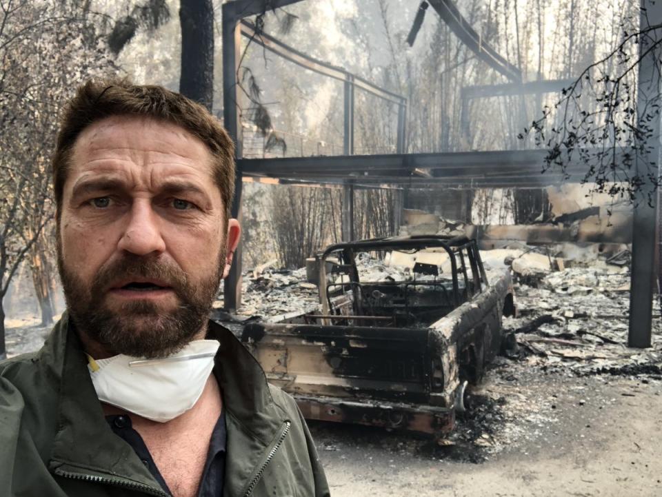 Gerard Butler, Camille Grammer Lose Homes to California Fires