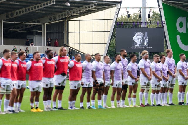 Gallagher Premiership matches were played at the weekend with tributes paid to the Queen