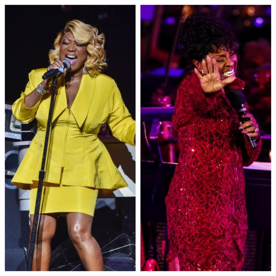 A diptych of Singer Patti LaBelle and Gladys Knight