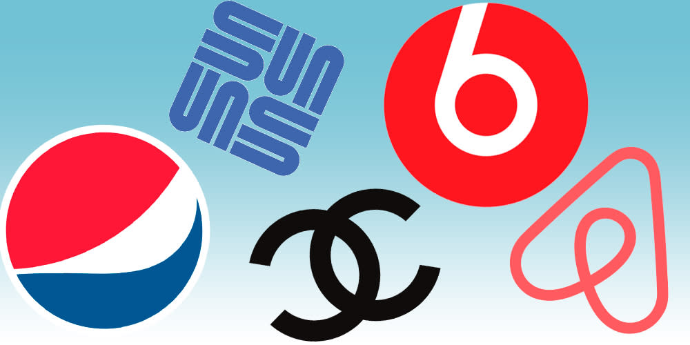  Five logos that have very similar logos. 