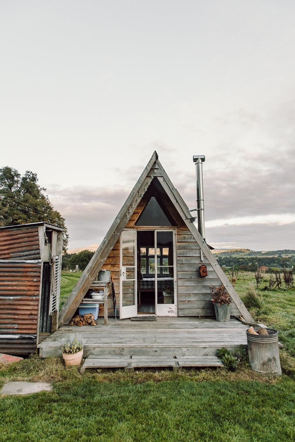 The Bivvy: A-frame cabin on a Shropshire farm (Holly Farrier)