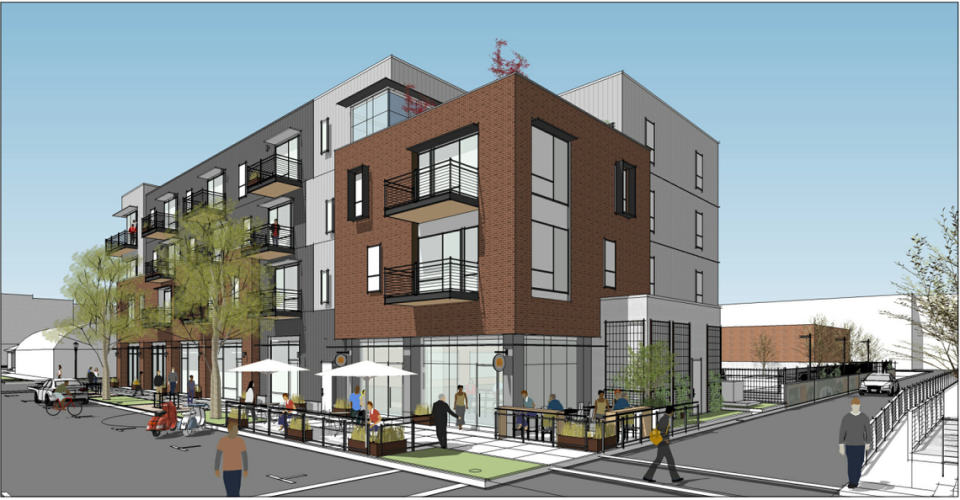 A four-story building with 47 apartments is proposed for S Street between 16th and 17th streets in midtown Sacramento.