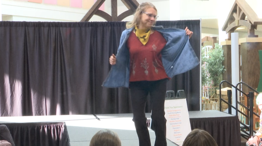 Models showed off sustainable clothing at Meridian Township’s Sustainable Fashion Show Saturday. (WLNS)
