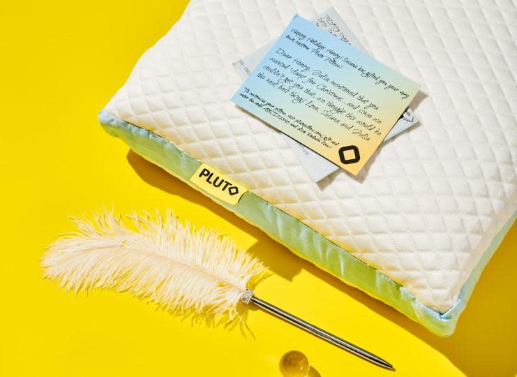 Custom-built to your body stats, how you sleep, and what you like, Pluto Pillows ring in at just $95. Plus, Pluto offers a 100 night risk-free trial, with free shipping too!