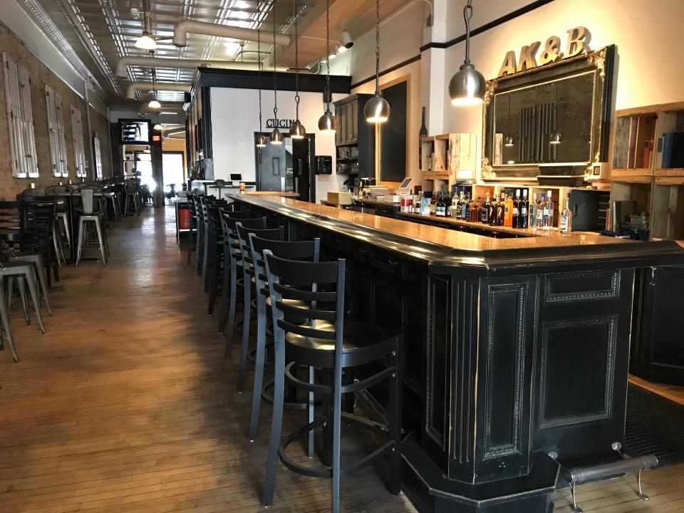 An interior shot of Author's Kitchen + Bar in Appleton, Wis. The restaurant made a regional top 100 restaurants list for business reviewer Yelp in 2023.