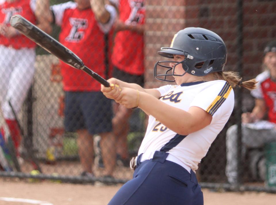 Catcher Sadie Malik is one of five returning starters from Hartland's state championship softball game lineup.