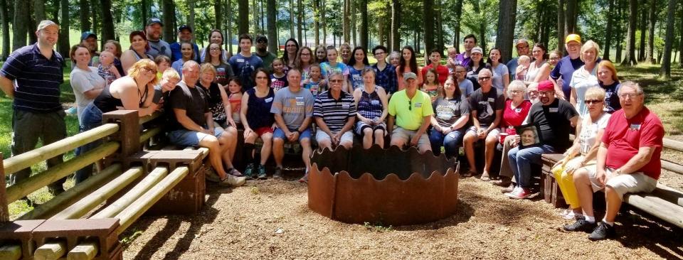 Terry family reunion in June 2018 in Whitwell, Tennessee, when Richard Hanchett first met the family of his biological mother, Ruth Marie Terry.