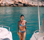 <p>While vacationing in Ibiza, the <em>Orange Is the New Black</em> actress channeled her inner Ursula Andress and Halle Berry. “I’d like to be the next Bond girl please,” she wrote in August 2016. “I’ve been practicing all week haha.<i>” </i>(Photo: <a rel="nofollow noopener" href="https://www.instagram.com/p/BImveKgg8VH/?taken-by=rubyrose&hl=en" target="_blank" data-ylk="slk:Ruby Rose via Instagram;elm:context_link;itc:0;sec:content-canvas" class="link ">Ruby Rose via Instagram</a>) </p>