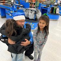 Chief Garcia serves as a "Blue Santa" taking children shopping for Christmas who otherwise would not have had gifts.