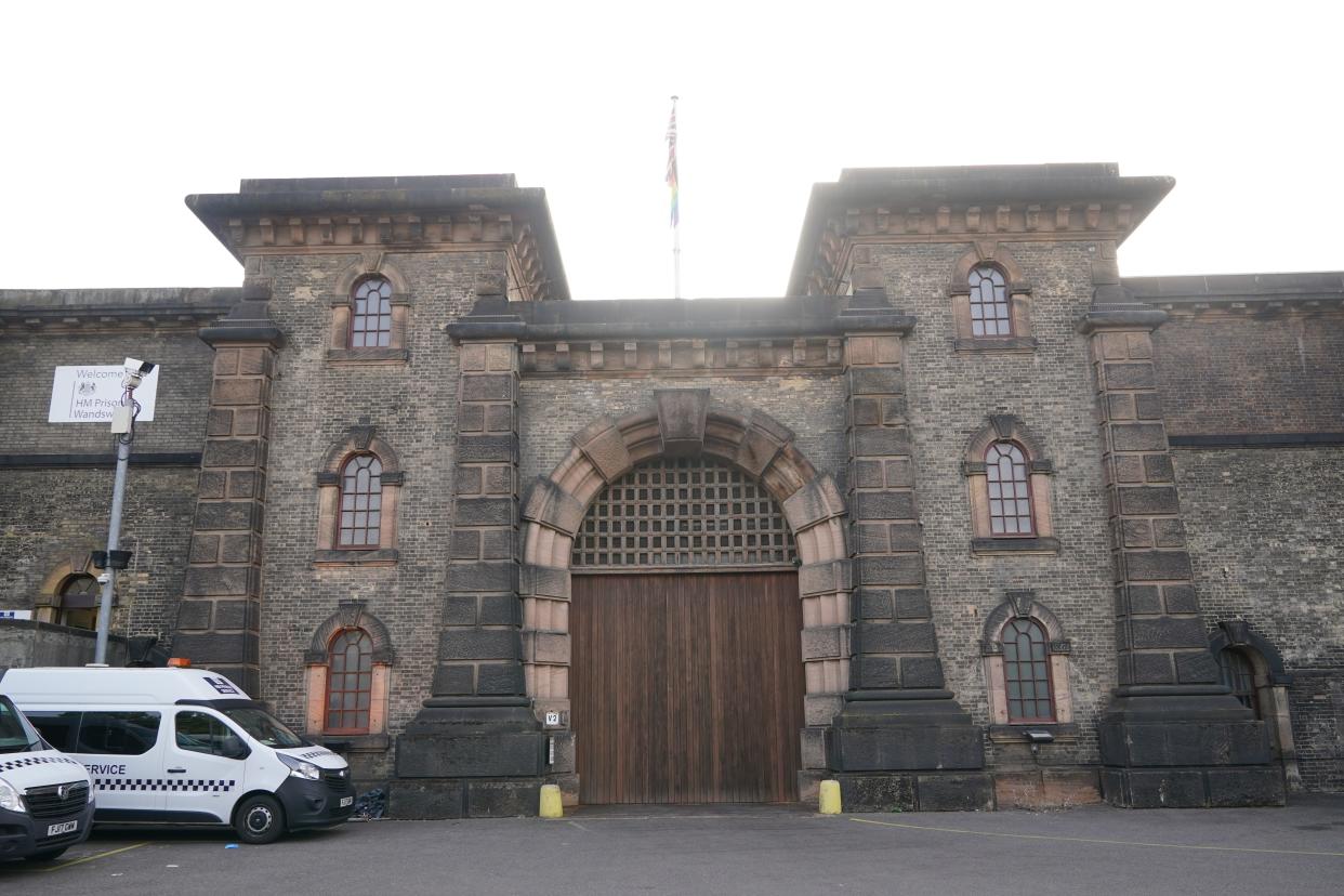 HMP Wandsworth in London, which terror suspect Daniel Abed escaped from clinging on to a delivery lorry (PA Wire)