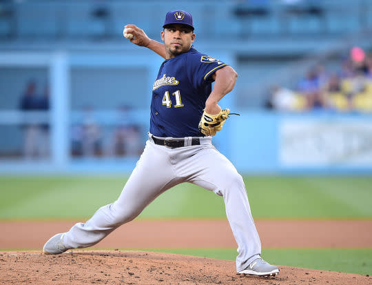 Junior Guerra has been dealing, making him worthy of a possible add. (Harry How/Getty Images)