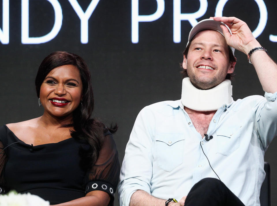 <p><b>"It's fun for me because I like to eat and she's in a great mode for that right now."</b> — Ike Barinholtz, on <span>hiding costar Mindy Kaling's baby bump while filming <i>The Mindy Project</i></span>, at PaleyFest </p>