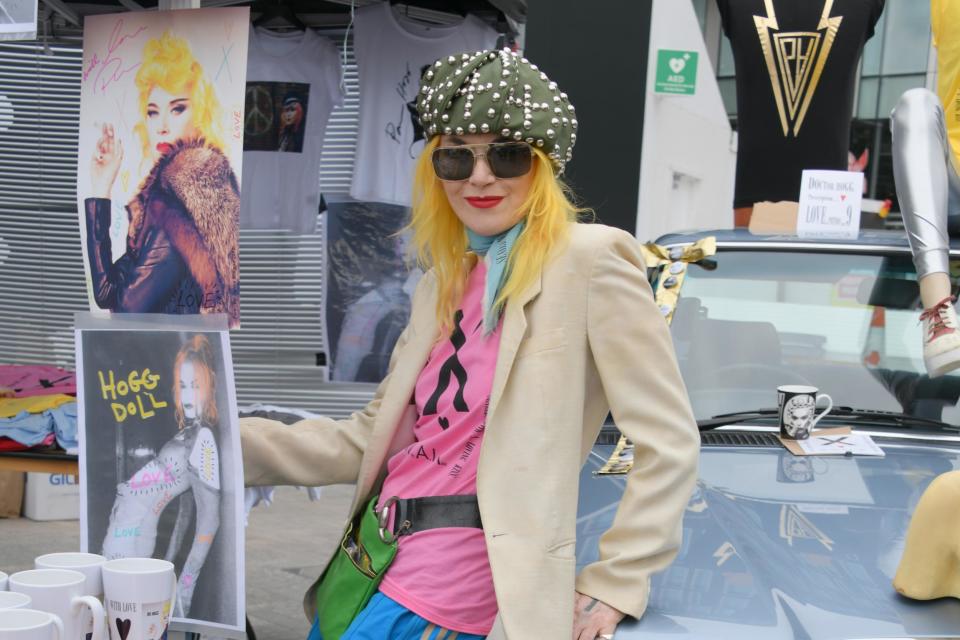 Suited and booted: Pam Hogg (Photo by David M. Benett/Dave Benett/Getty Images) (Dave Benett/Getty Images)