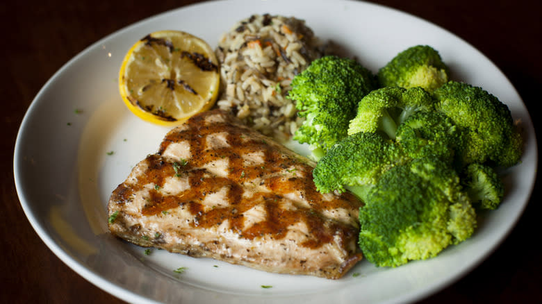 Red Lobster's salmon dish