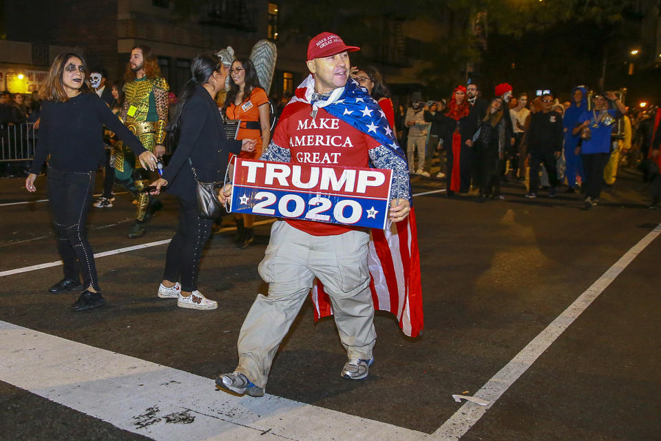 Political satire was on parade at Halloween in NYC