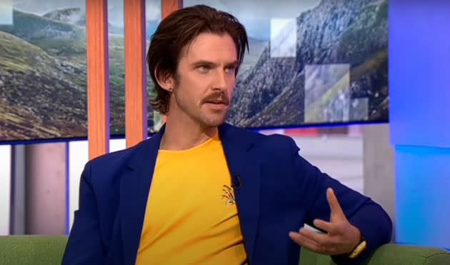 Dan Stevens appearing on The One Show (Photo: BBC)