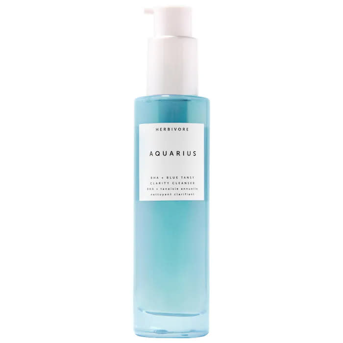 Herbivore Aquarius BHA + Blue Tansy Clarifying Cleanser. Image via Sephora.