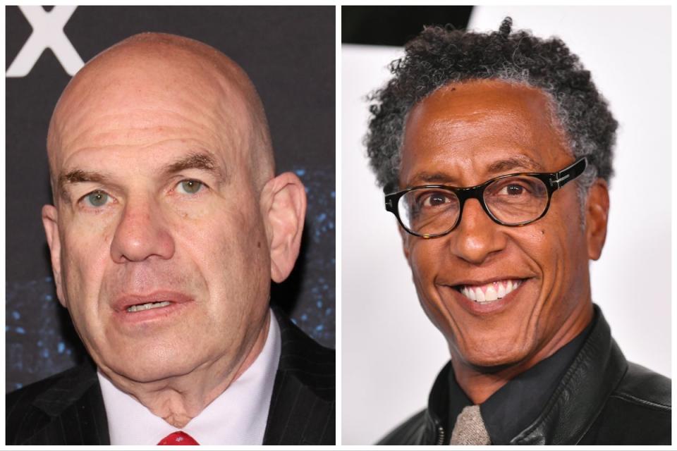 David Simon (left) and 'The Wire’ actor Andre Royo (Getty)
