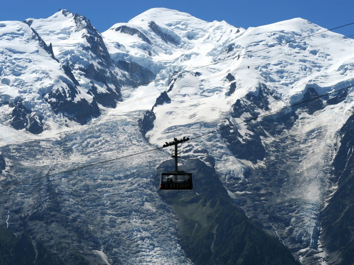 Varias rutas populares al Mont Blanc y otros picos quedaron suspendidas (AFP/Getty Images)