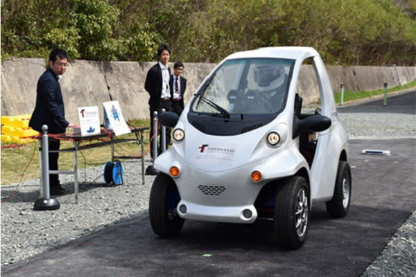 充電路網如影隨形，日本豐橋大學無電池電動車首度上路