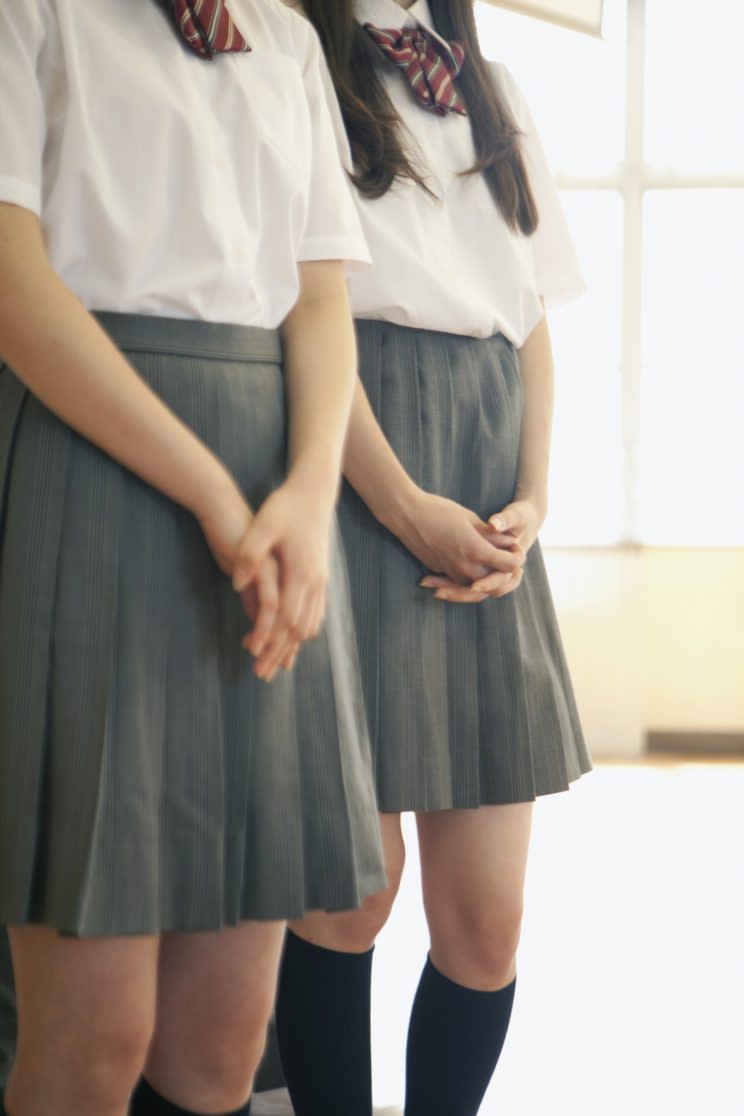 A school has been accused of sexism for asking parents to measure the length of girls skirts [Photo: Getty]