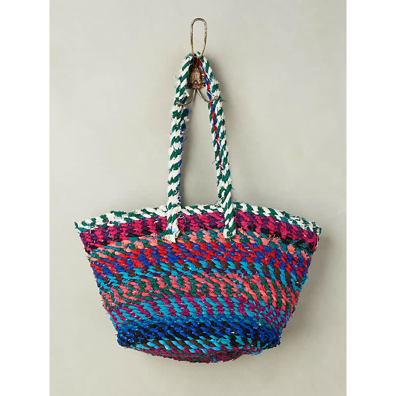 Colorful Textured Beach Bag