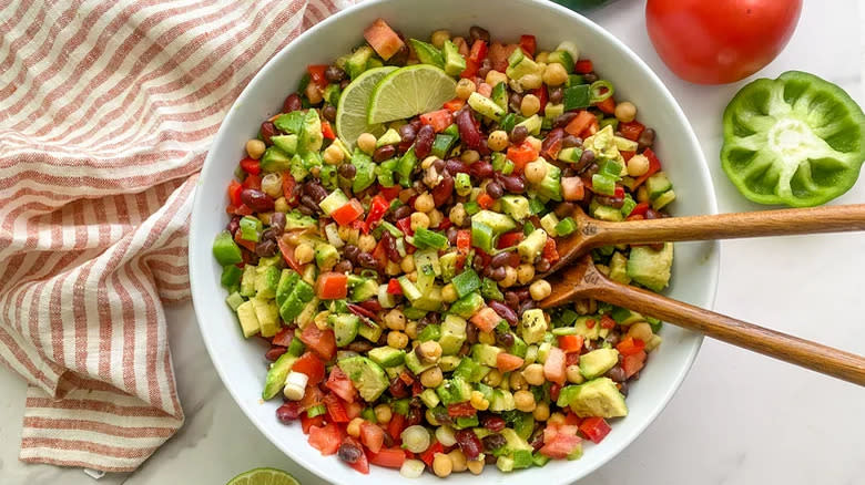 jalapeño lime three-bean salad