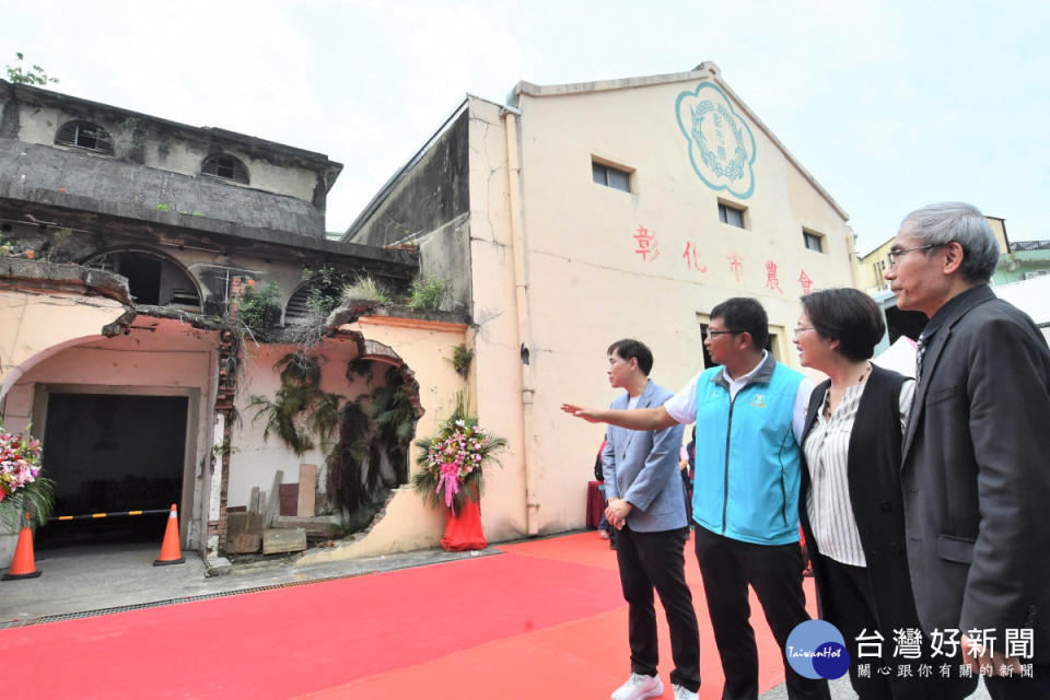 全國僅存太子樓日式穀倉，首創建築物新舊共融修復開工。圖／記者鄧富珍攝