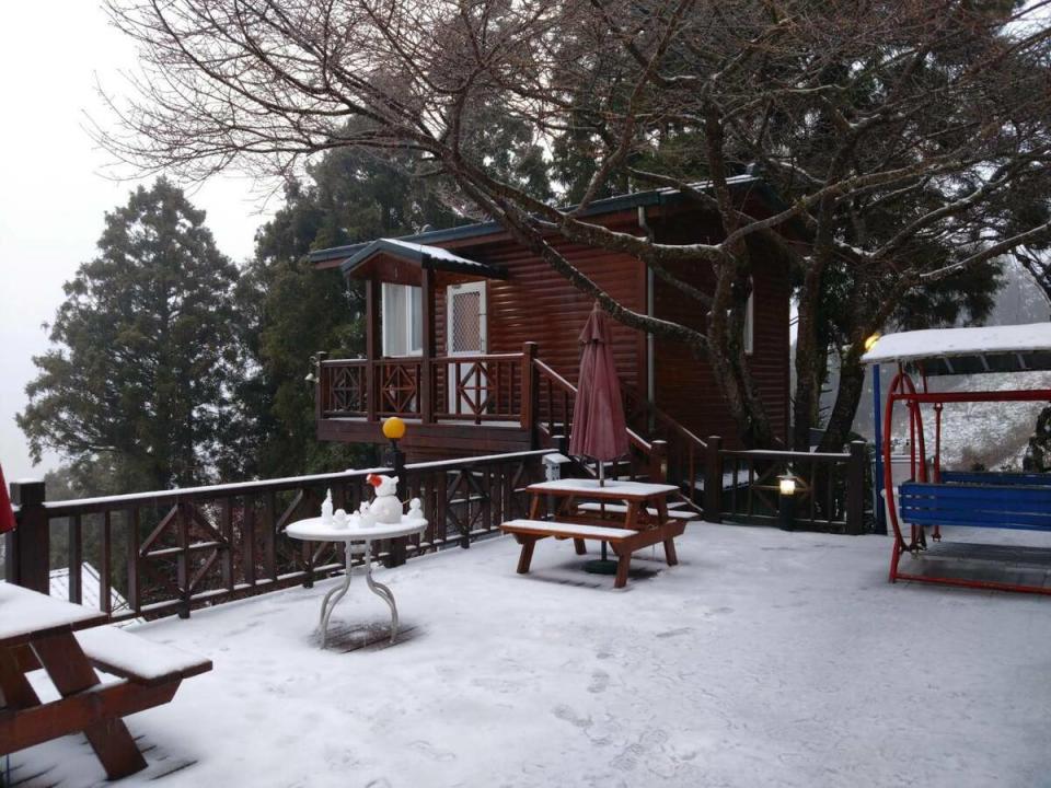 拉拉山雪景。   圖：桃園市觀旅局/提供