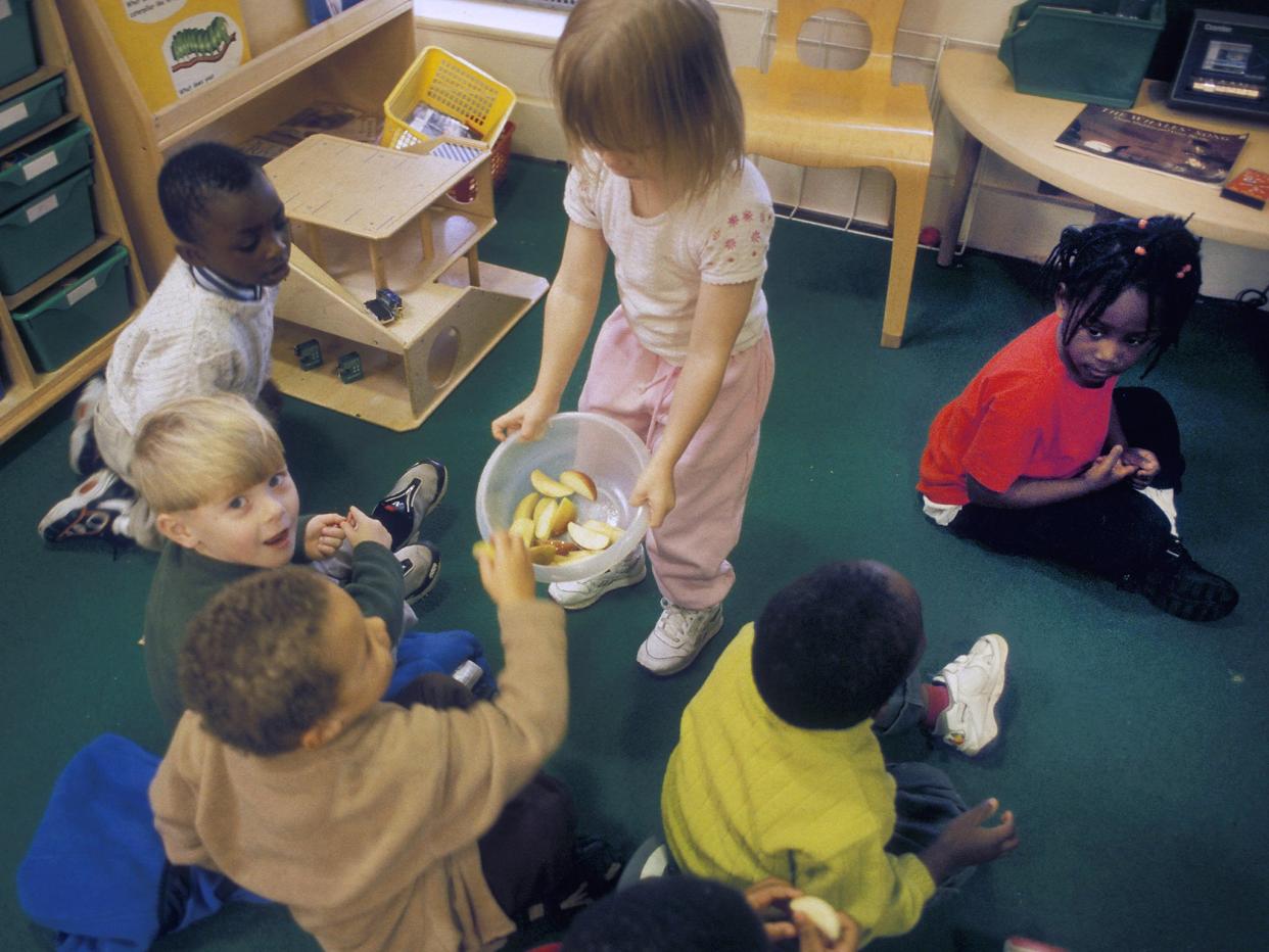 Parents of younger children have been promised 30 hours free childcare: Rex