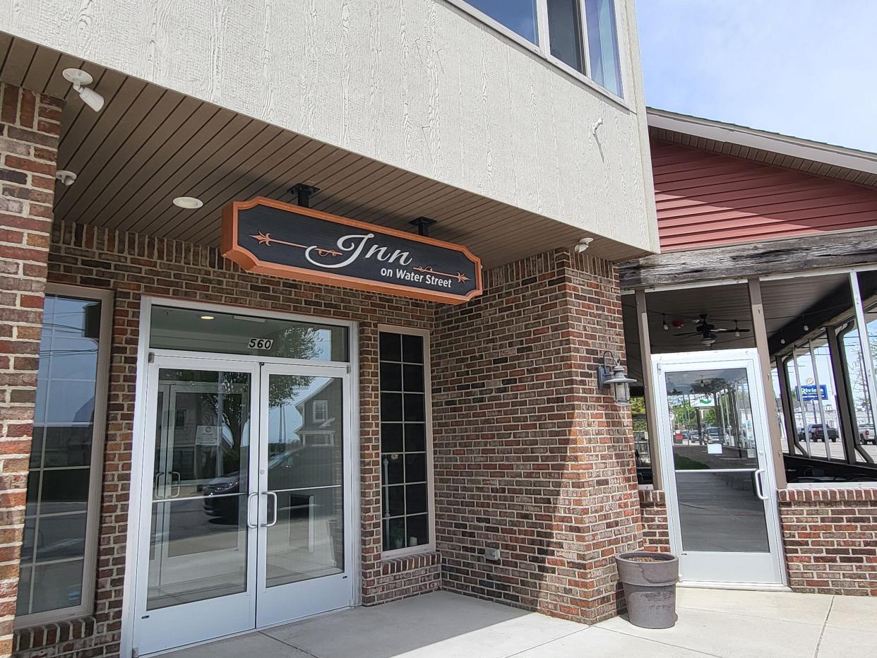 The Inn on Water Street, shown at South Water and Bridge streets on May 6, 2024, was recently listed for sale. Owners said they're concentrating on running the business, as well as local nonprofit theaters.