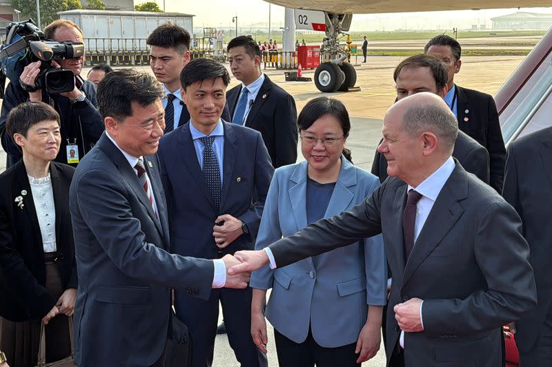 German Chancellor Olaf Scholz in China