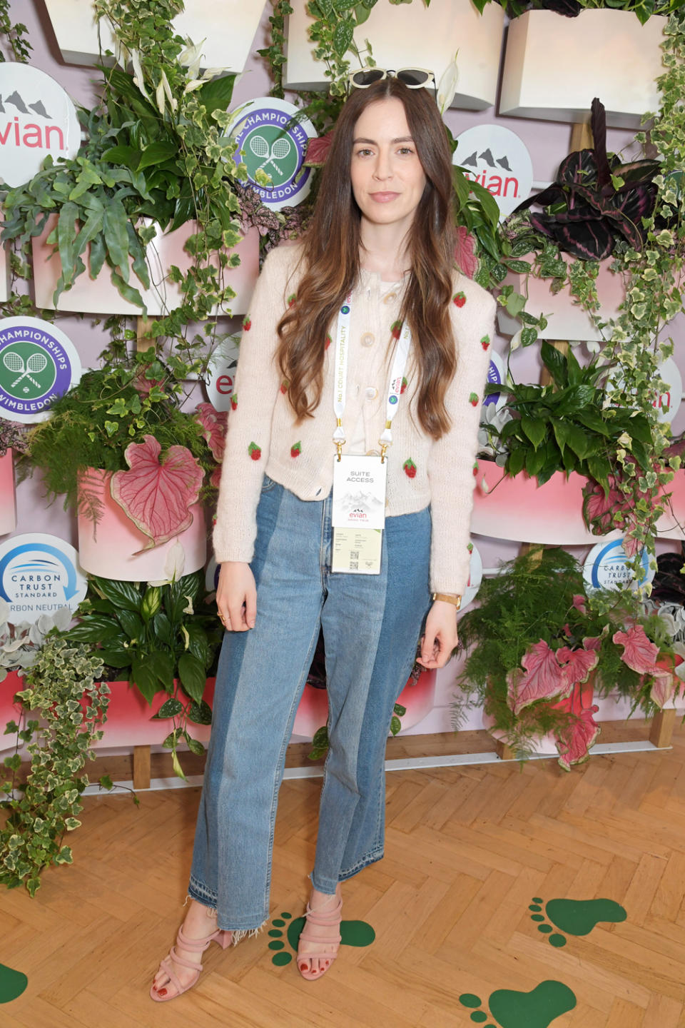 <p>in evian's carbon neutral VIP suite on June 27.</p>