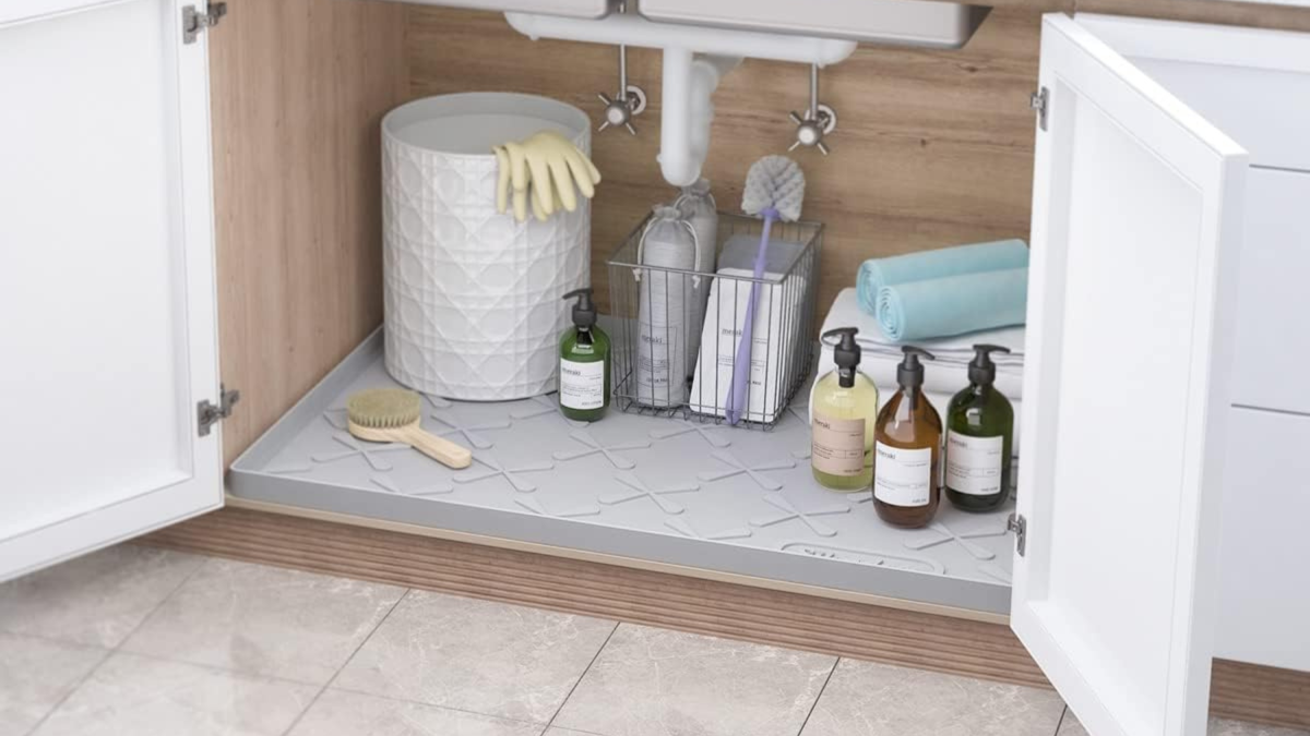 ‘Saved our cabinet’: This kitchen sink mat, down to , protects against leaks