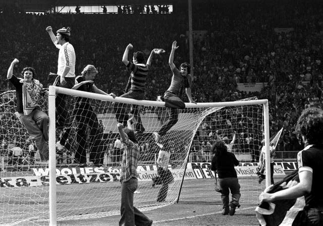 Scotland fans went wild after their win in 1977.