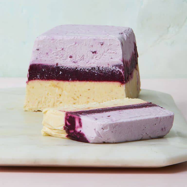 gluten free easter desserts blueberry and nectarine semifreddo