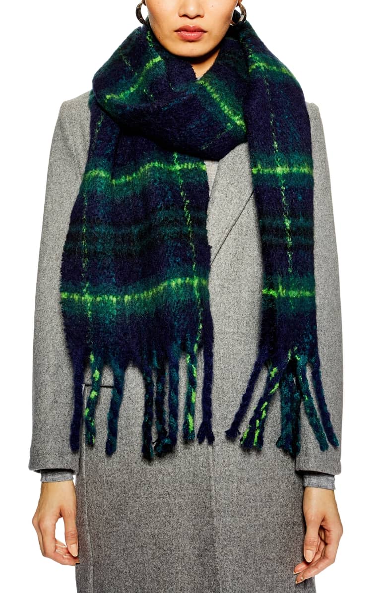 Topshop Heavy Check Scarf (Photo: Nordstrom)