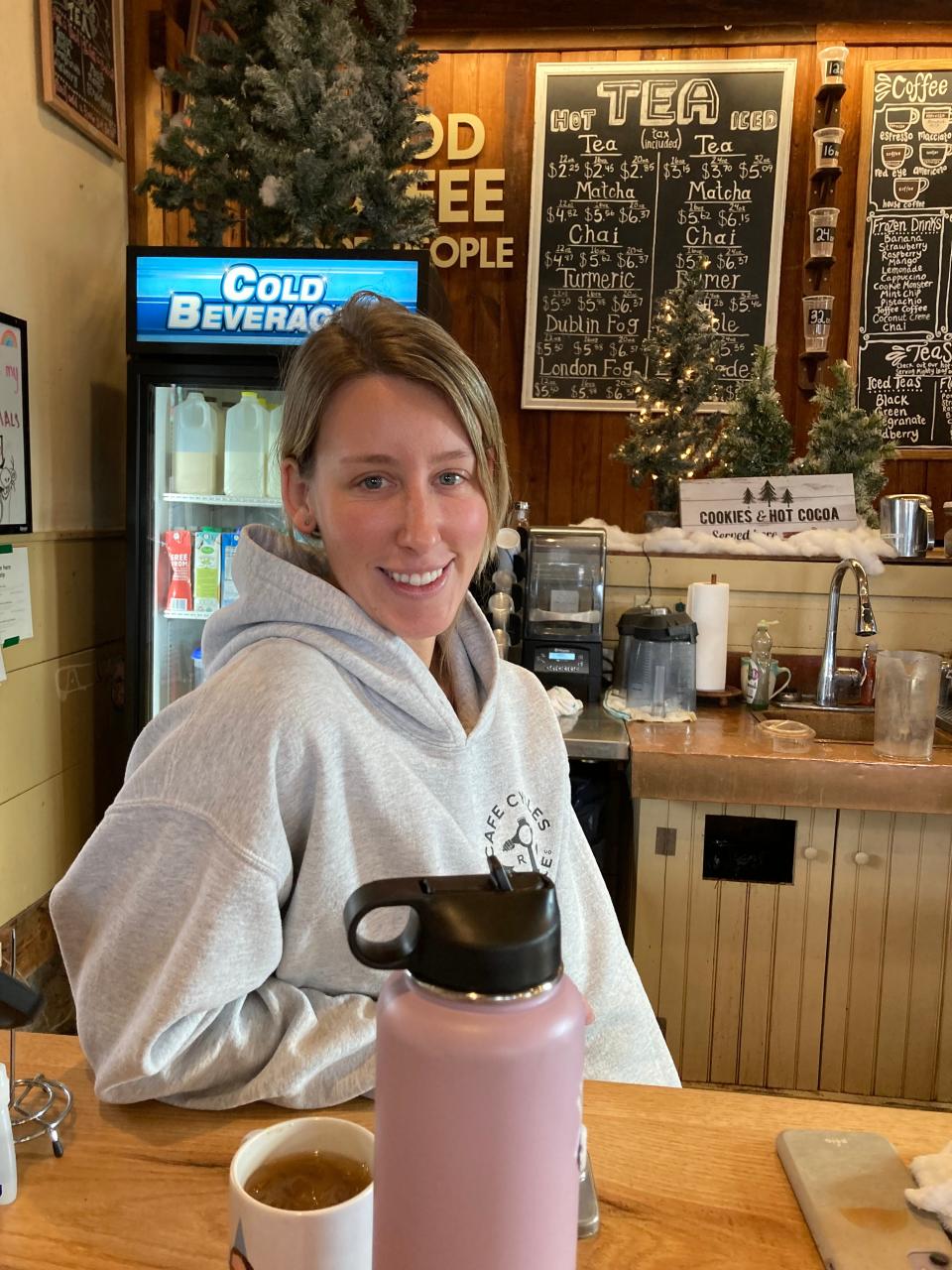 Sarah Delano and her husband Bruce Delano purchased the Gray's Grist Mill and coffee shop in Westport recently.