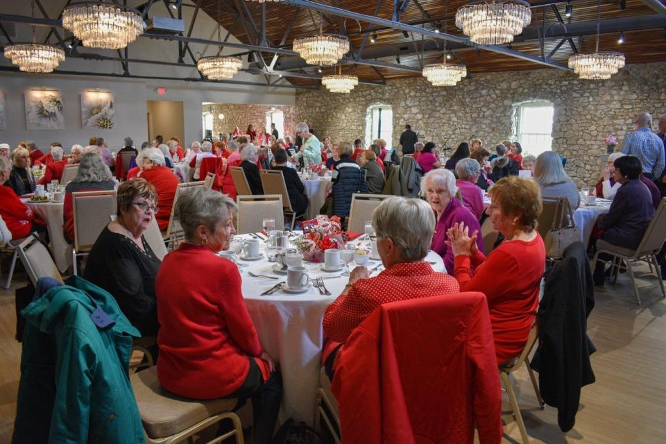 Eighty women were loved and honored at the Port Clinton Area Valentine’s Day Widows Luncheon held in The Loft at Gideon Owen on Feb. 14.