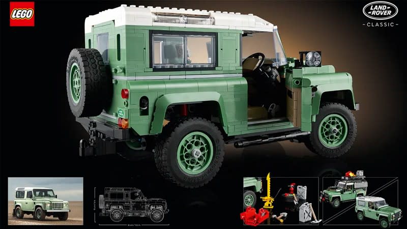 Lego Rover Defender 90預計7/1上架，售價為240美元。