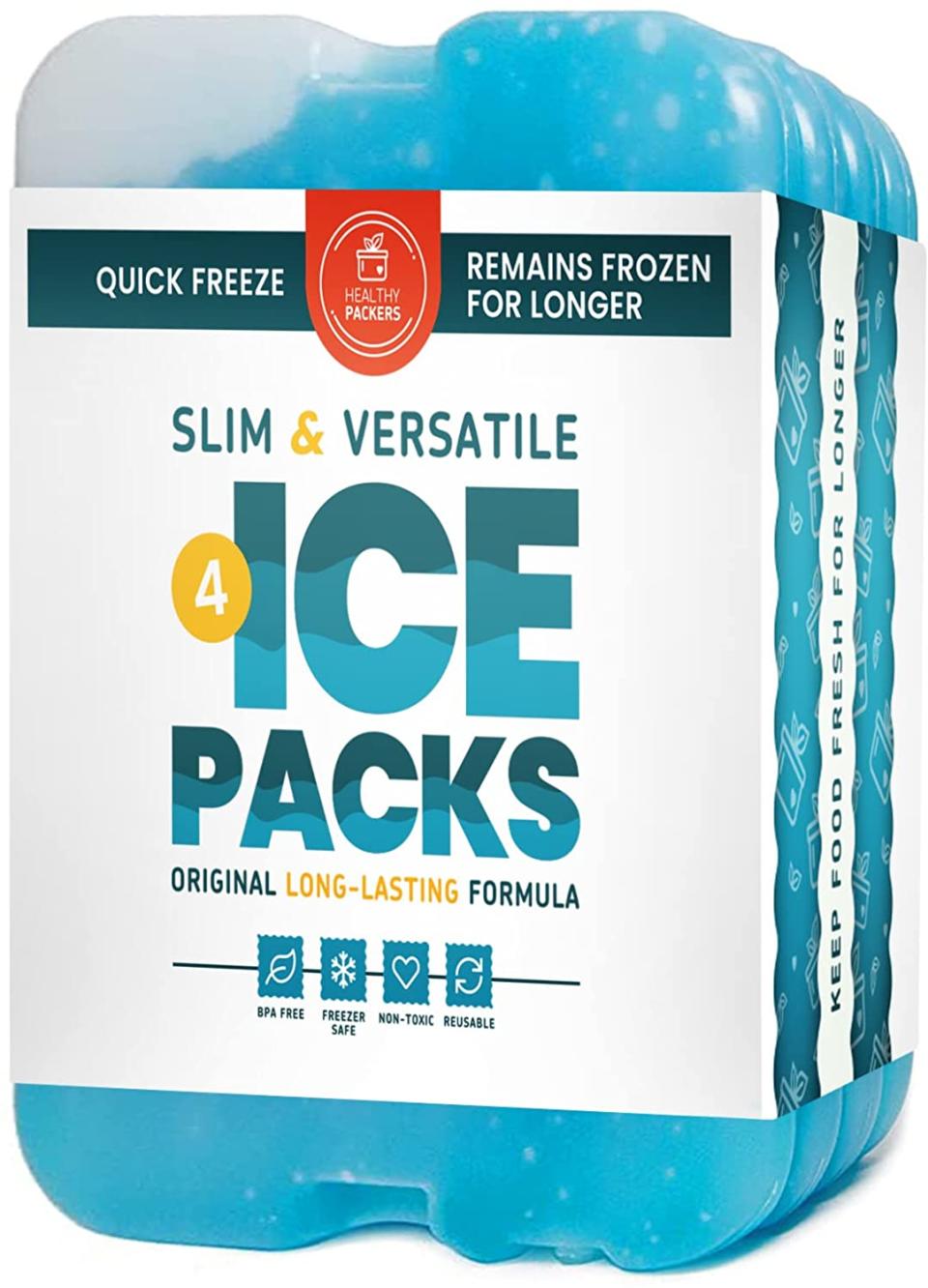 Slim fit ice cooler pack