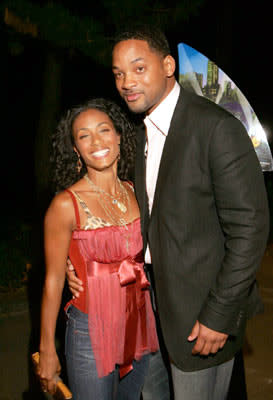 Jada Pinkett-Smith and Will Smith at the New York premiere of Dreamworks' Shark Tale